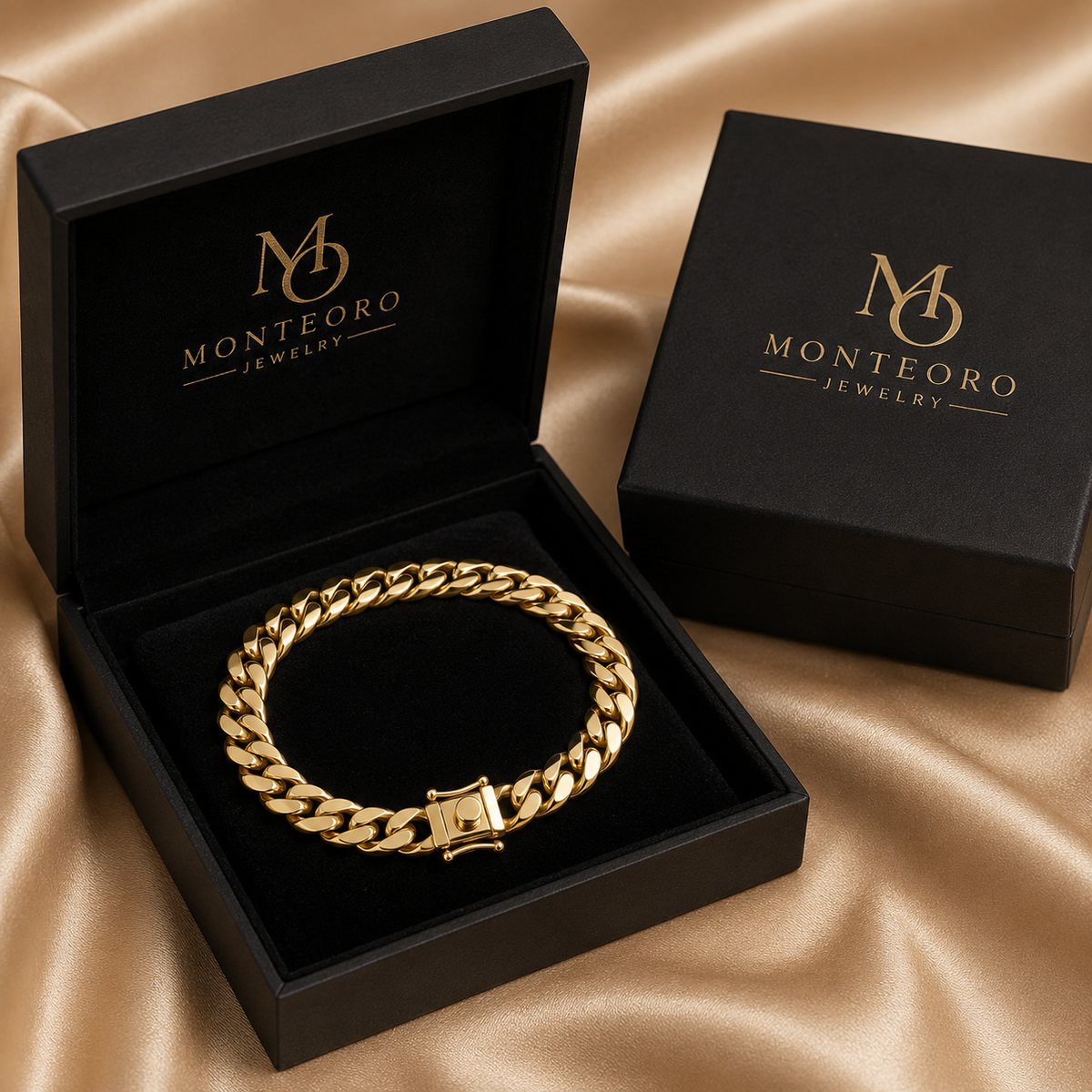 14K Yellow Gold Solid Miami Cuban Link Bracelet – 8mm