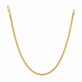 14K Yellow Gold Solid Diamond-Cut Franco Chain – 1.3mm