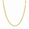 14K Yellow Gold Solid Miami Cuban Chain – 3.3mm