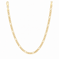 14K Yellow Gold Solid Figaro Chain – 2.3mm